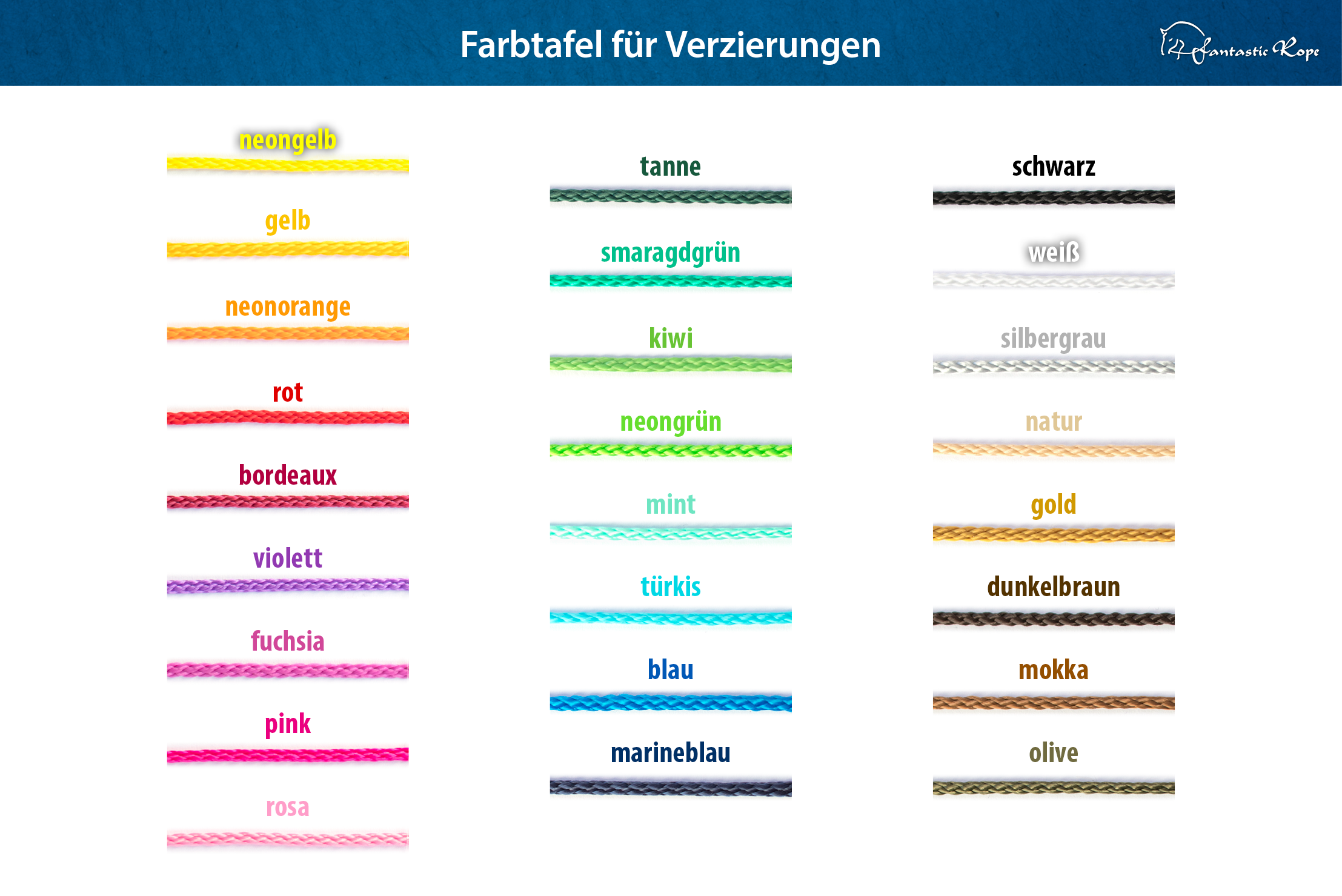 Verzierungen Farbtafel